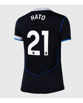 Billige Fotballdrakt Chelsea Jorrel Hato #21 Replika Tredjedrakt Dame 2025-26 Kortermet Billige Fotballdrakt Chelsea Jorrel Hato #21 Replika Tredjedrakt Dame 2025-26 Kortermet